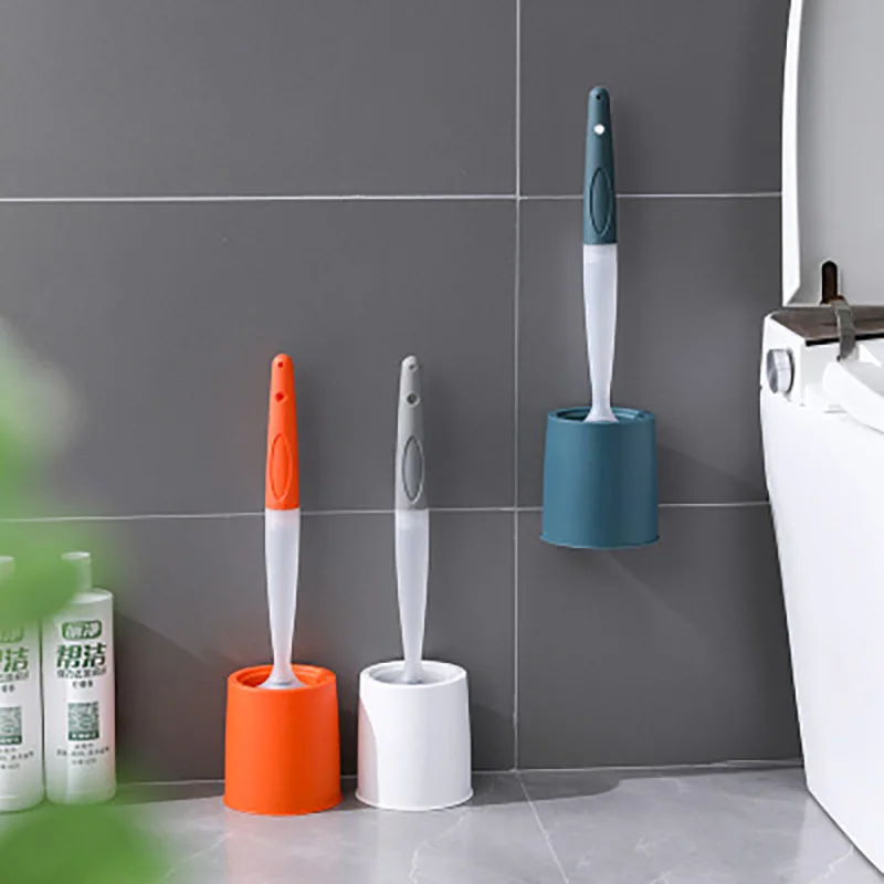 

Wonderlife Toilet Brush Clean Without Dead Corners Punch-Free Wall-Mounted Cleaning Brush Bathroom Accessories Sanitaizer