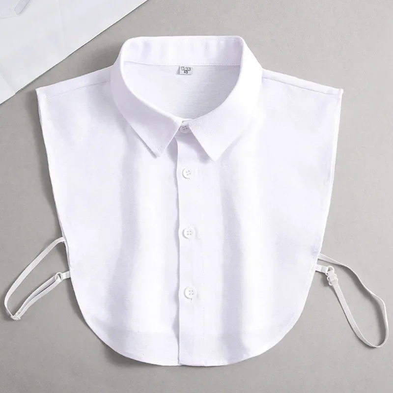 Oxford Textile Cotton Fake Collar for Men Unisex Versatile Spring Summer Fashion Business Collar Inside Office Work Fake Shirt