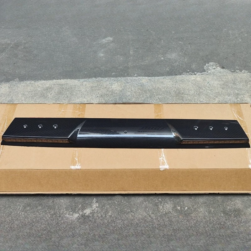 Para benz w463 w464 g350 g400 g500 g63 g65 fibra de carbono seca real 19-2022 spoiler dianteiro da asa do telhado com 2 acessórios da lâmpada led