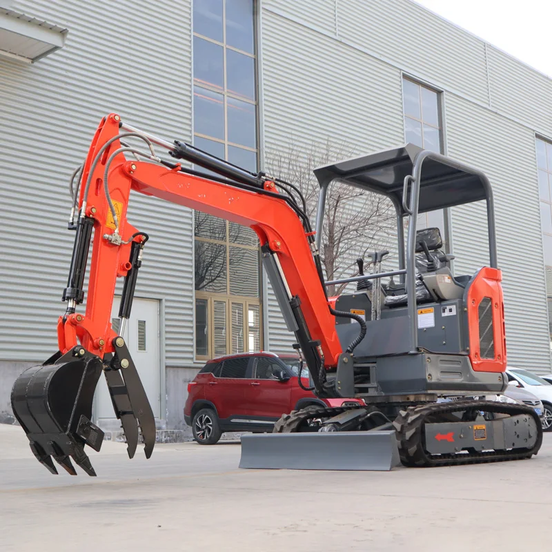 مصنع صيني حفارة صغيرة يورو 5 CE EPA الزراعة 2.5 طن محرك الديزل مايكرو باجر بستان الزاحف حفار صغير