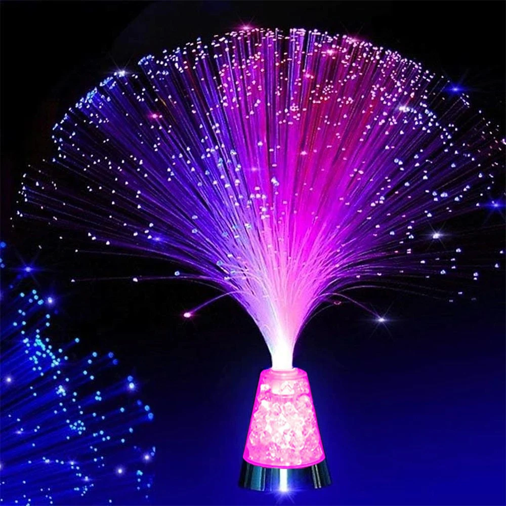 Multicolor LED Fiber Optic Lamp Light Interior Decoration Starry Sky Festival Lamp LED Night Light Camping Atmosphere Lamp