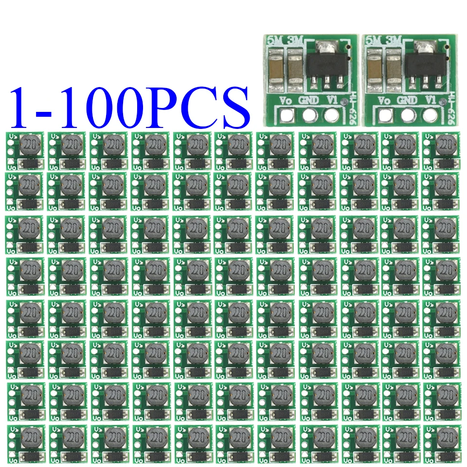 1-100 قطعة 0.9-5 فولت إلى 5 فولت DC-DC خطوة المتابعة وحدة الطاقة الجهد دفعة محول مجلس 1.5 فولت 1.8 فولت 2.5 فولت 3 فولت 3.3 فولت 3.7 فولت 4.2 فولت إلى 5 فولت