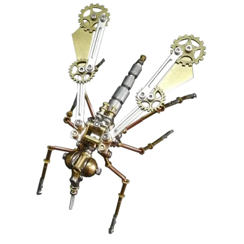 

DIY 3D Mosquito Metal Model Kits Puzzle Assembly Toy for Children Adults Steampunk Mechanical Insects Ornament Gifts