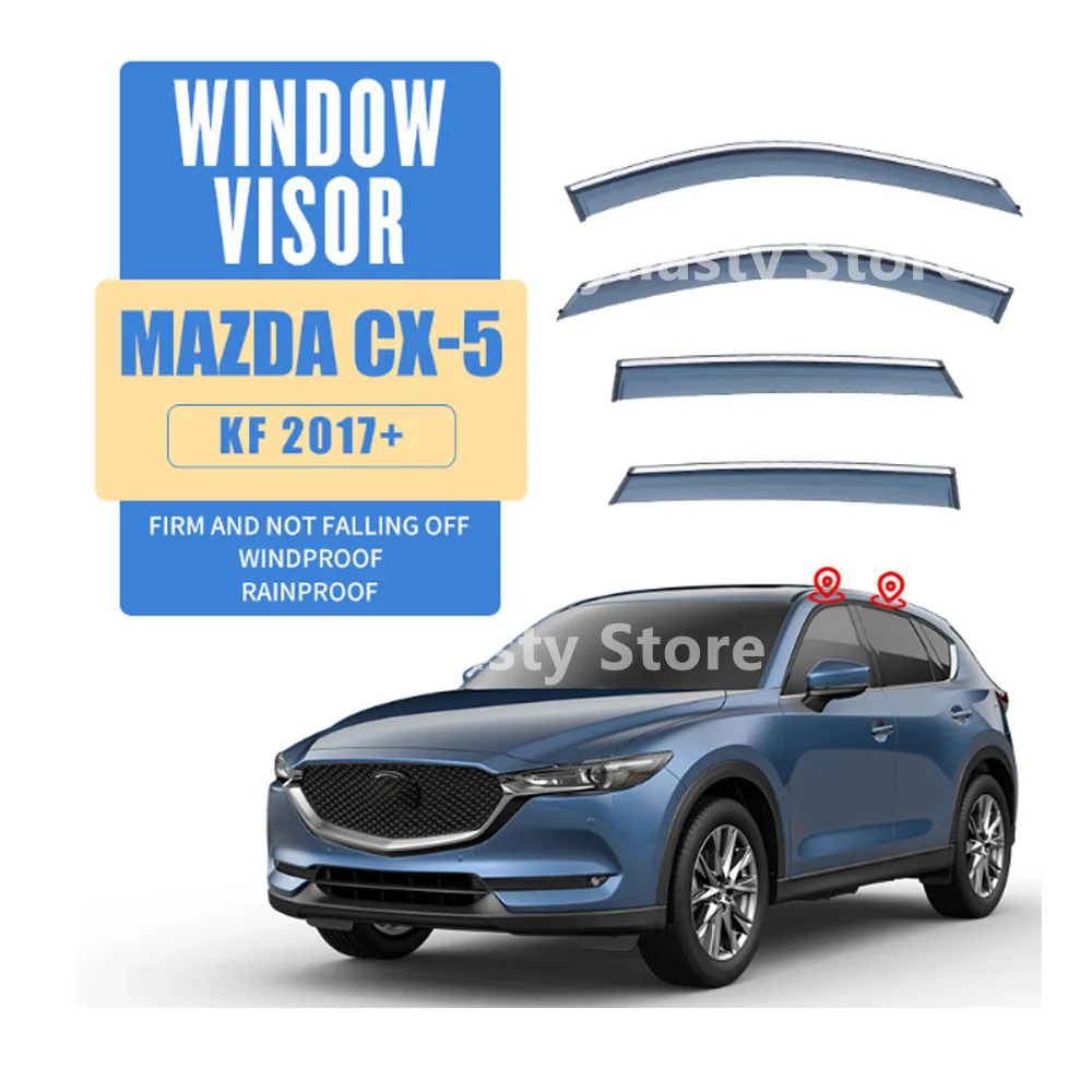 

Car Window Visor Waterproof Protect Sunny Rainy Shelter Auto External Accessory For MAZDA CX-5