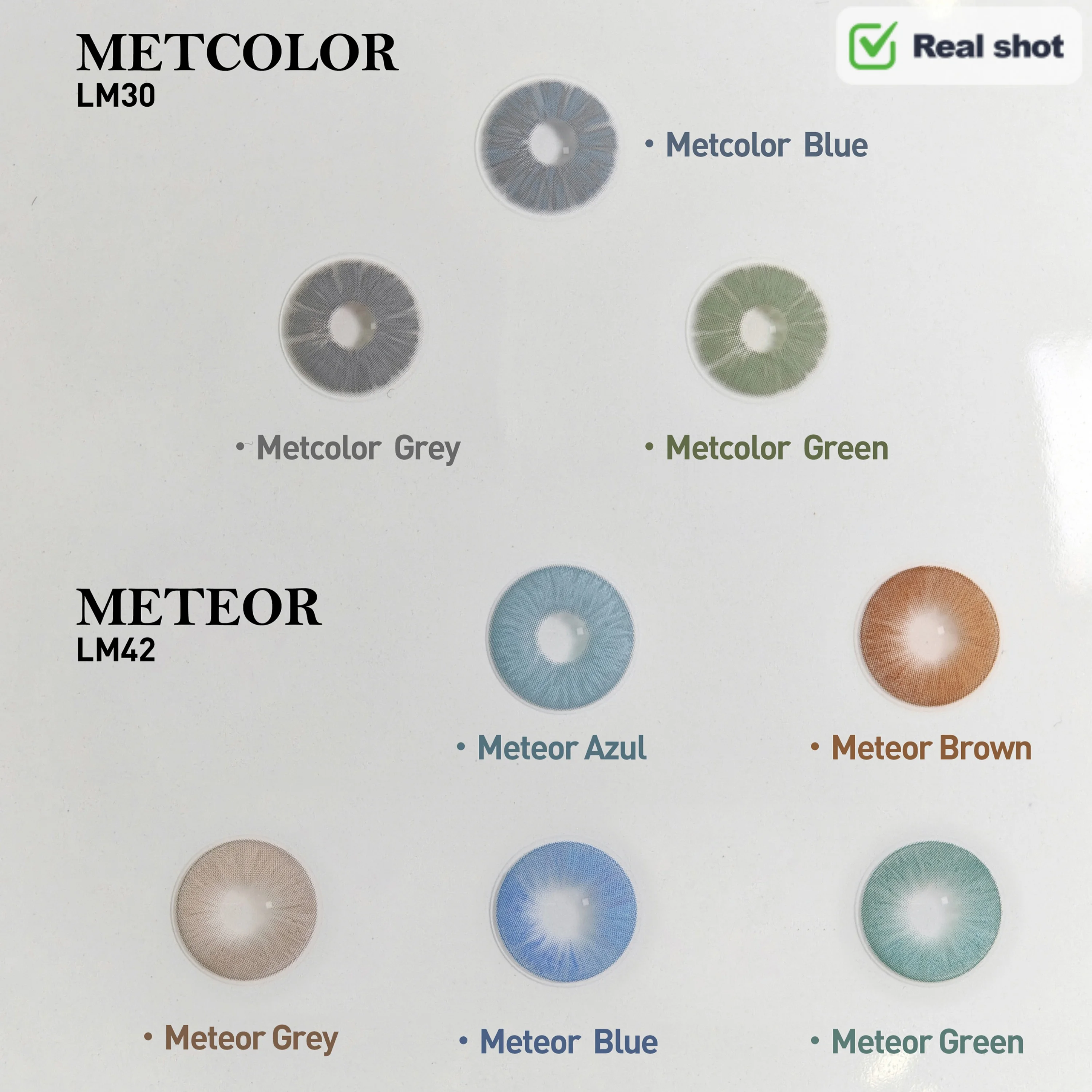 Visuashow Meteor Brown Multichrome Farbige Kontaktlinsen für Halbjährlichen Gebrauch 14,2mm Kleine Pupillen Weiche Linse für Augen-Schönheits-Make-up – Detail 19