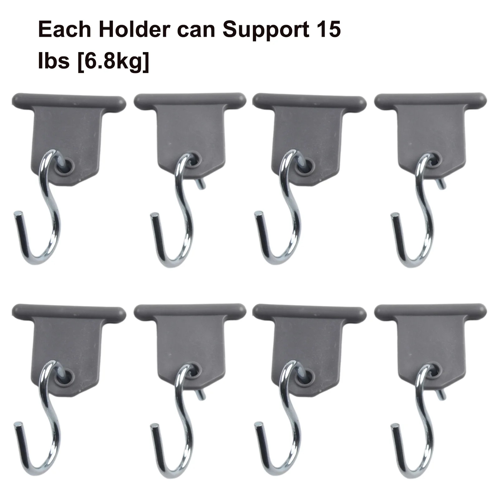 Deluxe 8PCS Camping Awning Plastic+Steel Hooks Clips RV Tent Hangers Light Hangers For Caravan Camper 4 X 3.7cm Easy Install