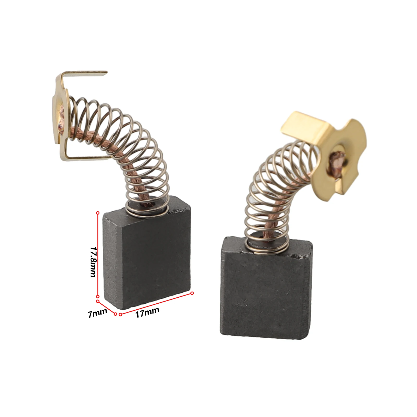 4pcs Carbon Motor Brushes 7*17*17.8mm For R4510 R45101 MS1250 MS12501 MS12500 MS1250LZ MS1250LZ1 MS1290LZA TS2400LS TS2410LS
