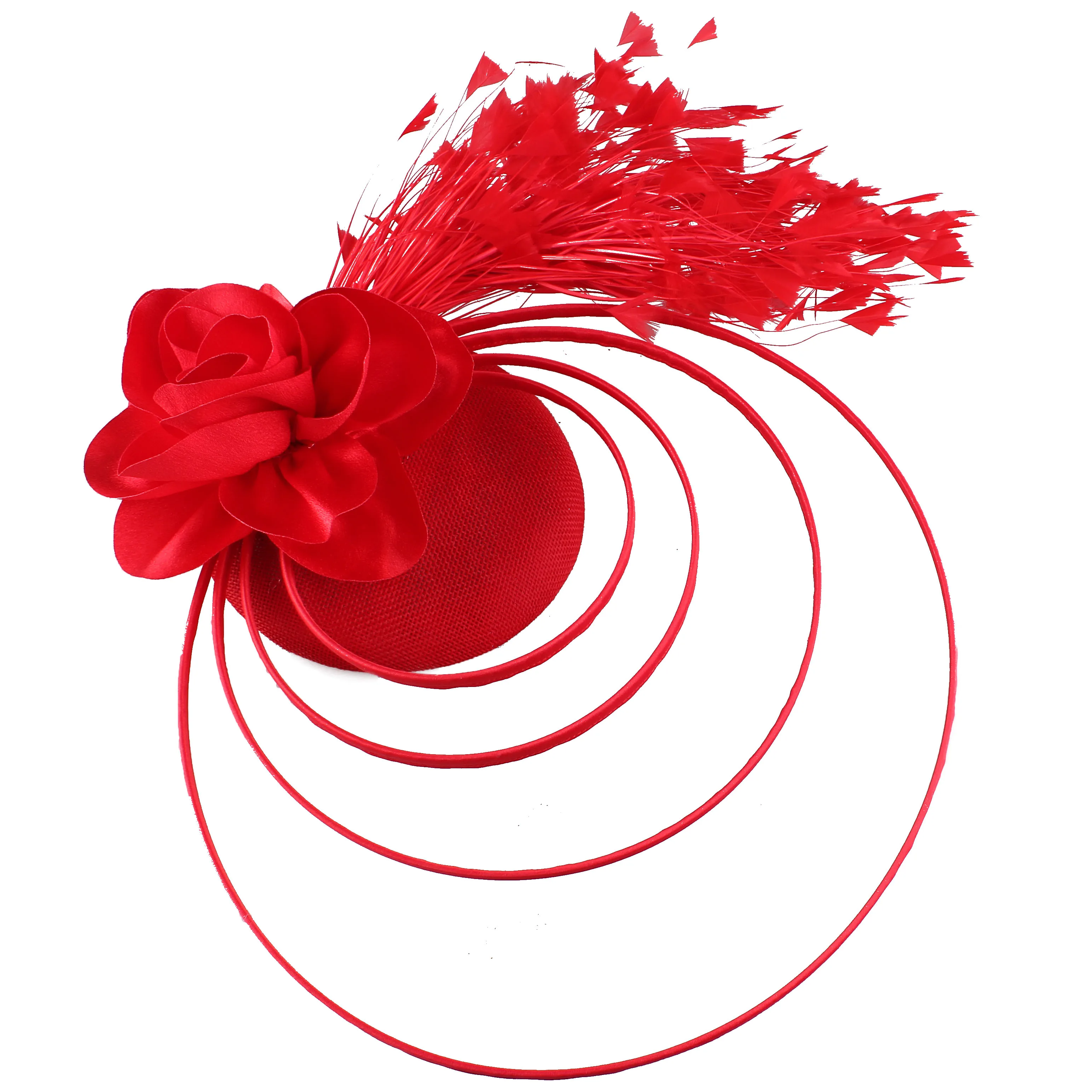 

Розовый новый модный головной убор с цветком, свадебный цветочный чародей для элегантных женщин, головной убор с заколкой для волос, вечерние аксессуары для волос