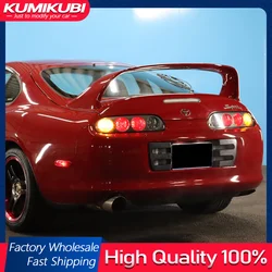 Rear Trunk Spoiler For Toyota Supra MK4 JZA80 1993 1994 1995 1996 1997 1998 Carbon Fiber Material Glossy Carbon Lip Spoiler Wing