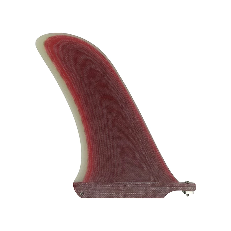 

UPSURF Surfboard Fin 1pcs per set 9/10.25 inch Single Fin Red Color Fin Longboard Fins surf Accessories