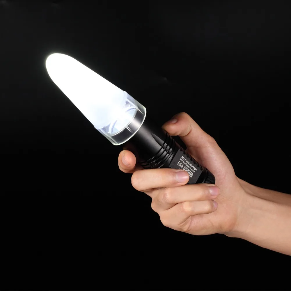 Original NITECORE NDF25 NDF32 NDF34 NDF40 Translucent White Diffuser Cone Traffic Wand Tip for Lanterna Flashlight Accessories