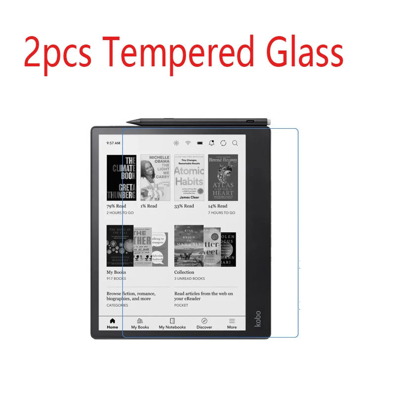 

Tempered Glass HD Screen Protector For Kobo Elipsa 2E 10.3inch , 2pcs