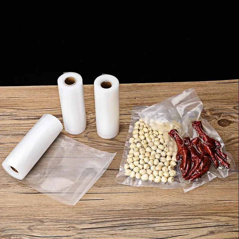 Household Vacuum Bags for Food Vacuum Sealer Food Fresh Long Keeping 12+15+20+25+30cm*500cm Rolls/Lot Bags for Vacuum Packer image 4