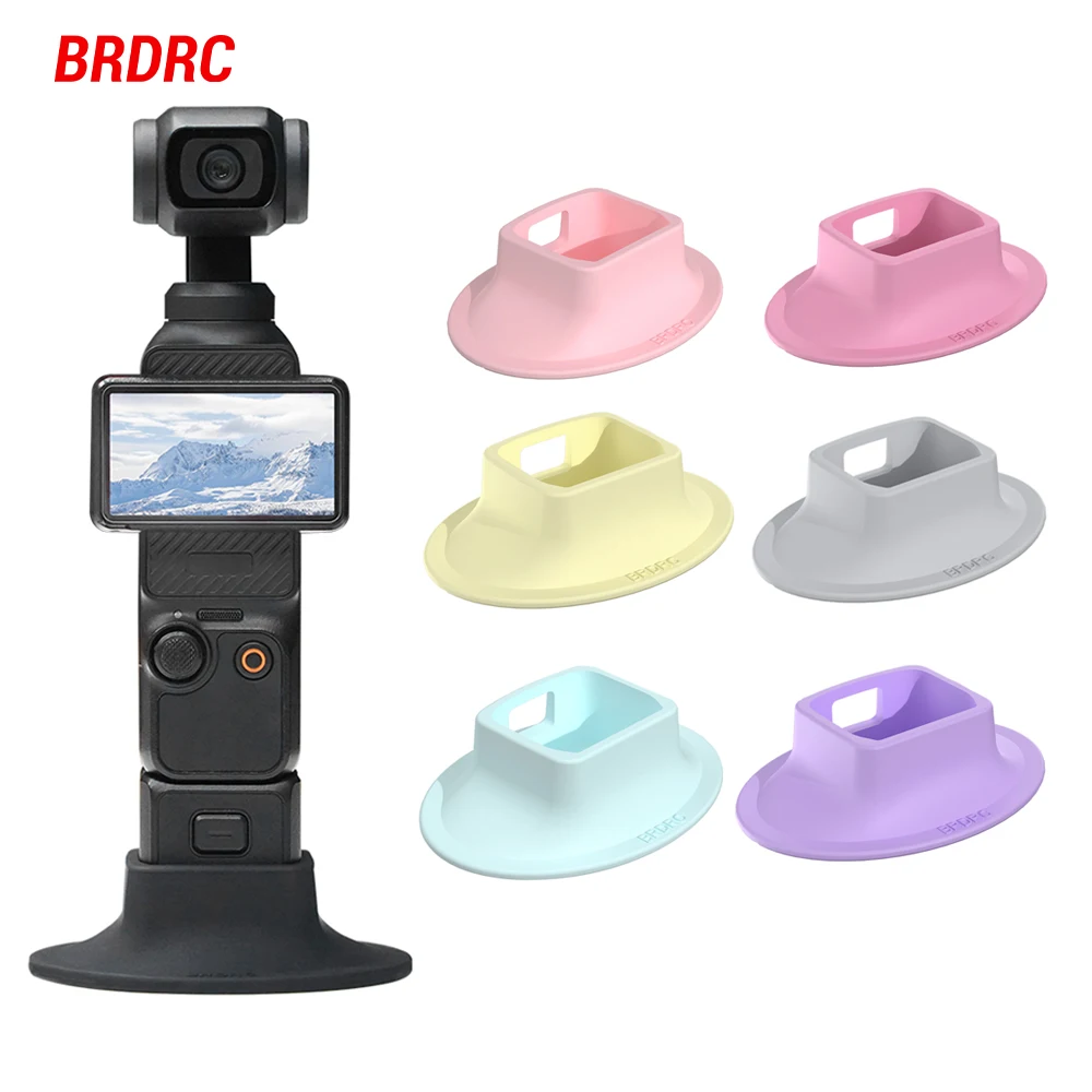 

BRDRC Silicone Dock Desktop Base For DJI Osmo Pocket 3 Camera Anti-skid Fixed Extension Base Stand Photographic Accessories