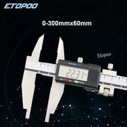 12inch 0-300mm x60 Carbon Steel Vernier Caliper With Nip Jaws 300mm Slider Caliper 4ways Measuremet thickness Measuring Gauge