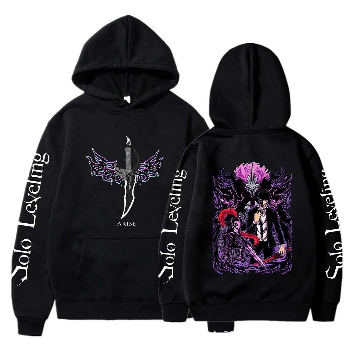 

Solo Leveling Hoodies Logo Merch Pullovers Cosplay Women Men Fashion Casual Sweatshirts Streetwear New