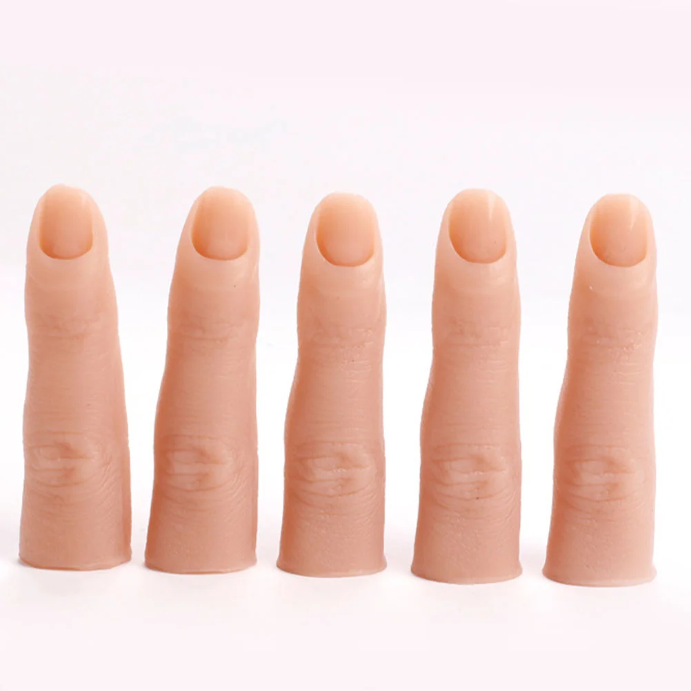 Mannequin Full Silicone Practice Hands Nail Beauty Prop Manicure Supply Finger Prosthetic Training Models Artificial