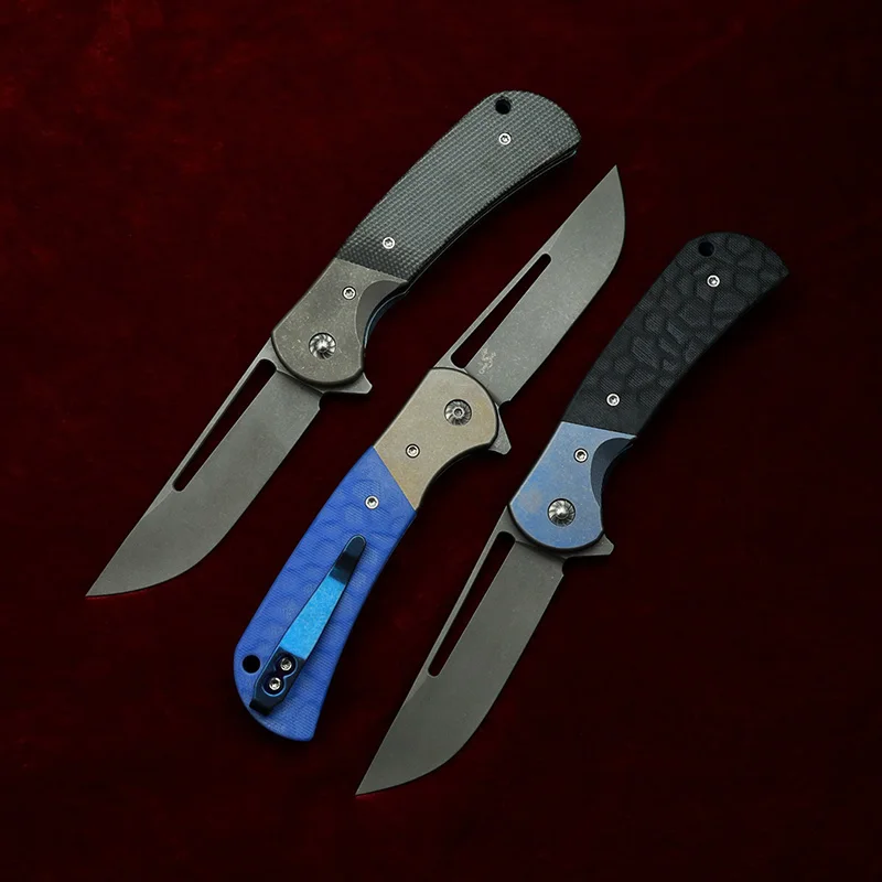 LEMIFSHE RattleSnake F10 ريال S35VN شفرة G10 مقبض سكين للفرد جيب بقاء EDC أداة التخييم الصيد سكينة للاستعمال الخارجي