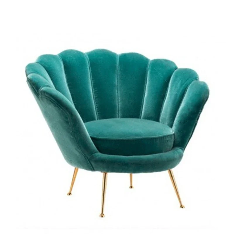 

American fabric single sofa furniture modern simple living room soft bag high-end hotel club sofa chair