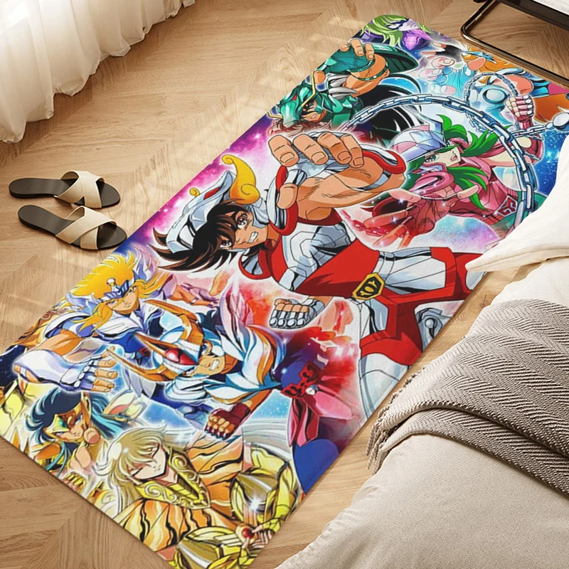 Anime Living Room Mat D-Knights of the Zodiac Entrance Door Doormat Corridor Carpet for Kitchen Balcony Hallway Bedroom Rug