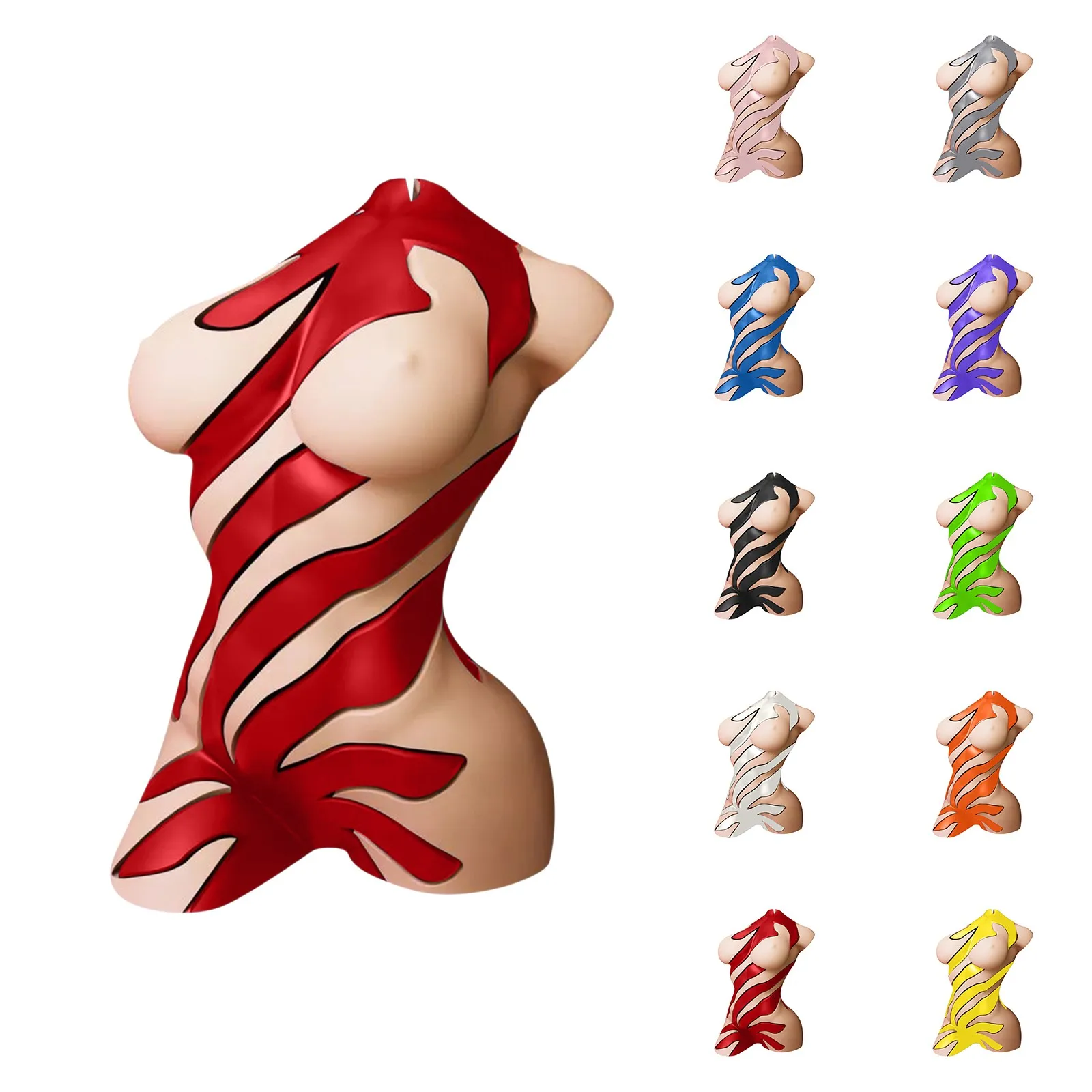 New Christmas 3D Printed Movable Human Body Printed Ornament Spinning Spiral Penetrating Sculpture For Stress And Anxiety Relief