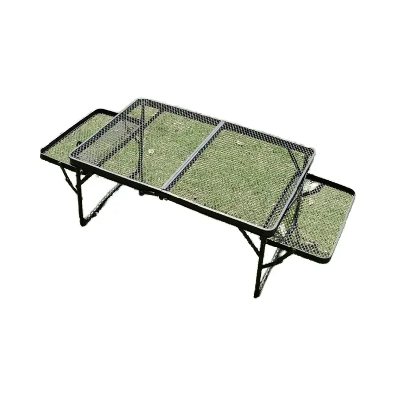Premium Roll up Folding Table 4FT High Carbon Steel Frame Scratch Resistant Surface 120kg Capacity Camping Picnic Use