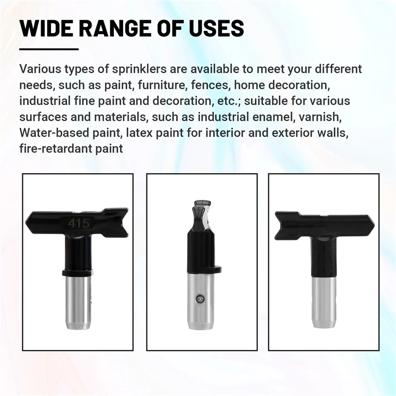 

8 Pieces Paint Sprayer Tips Reversible Spray Tip Airless Spray Nozzles Tips Airless Sprayer Spraying Machine Parts-AA26