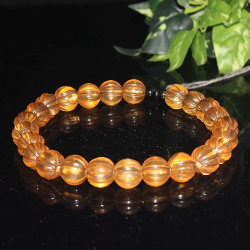 

Ancient , old glass , melon-shaped , bead strings, accessories, antique beads