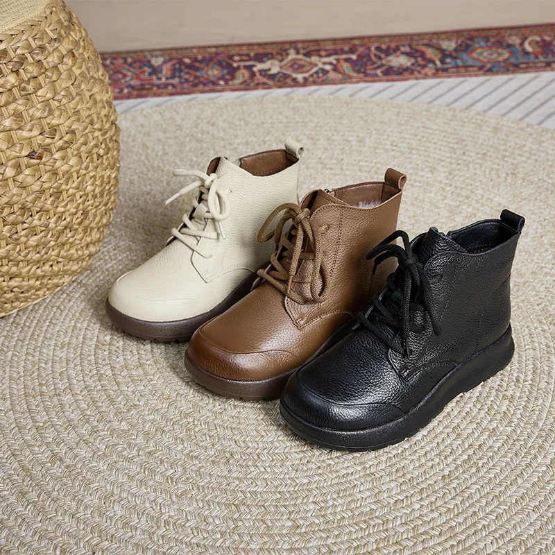 

Новые ботинки из натуральной яловой кожи, женские роскошные непромокаемые туфли-оксфорды, женские ботильоны на шнуровке, туфли на низком каблуке, женские короткие ботильоны