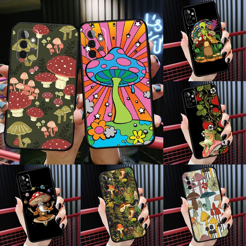 Hippie Mushroom Frog shrooms Case For Samsung Galaxy A54 A34 A24 A14 A73 A53 A33 A23 A13 A52 A32 A22 A12 A51 A71 Cover