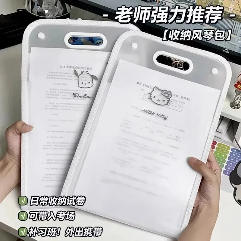 

Hello Kitty Folder Student Supplies Delicate Cartoon High-capacity Storage Organ Bag Multi-function Multi-storey Folder