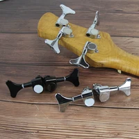 FLEOR 4 clavijas de bajo selladas 2L2R, afinadores de clavijas de afinación de bajo de 4 cuerdas, llaves, cromadas