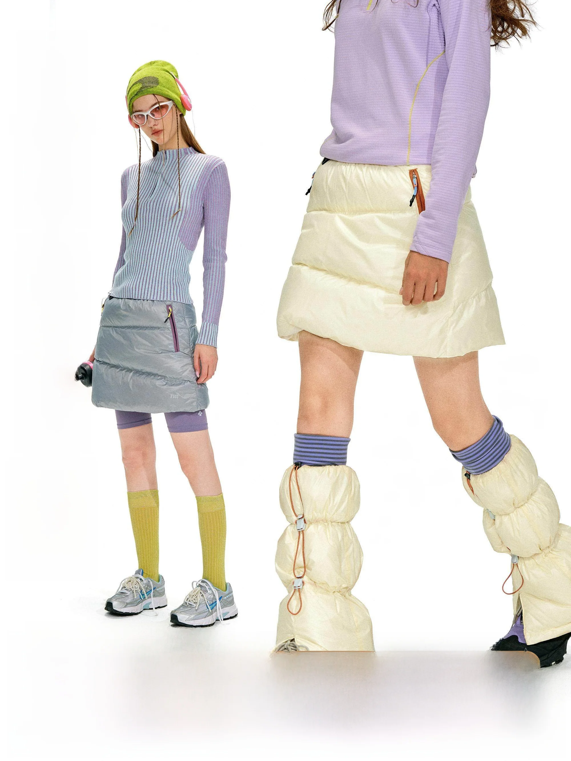 

NOTHOMME Уличная утепленная юбка-трапеция из нейлоновой ткани с низкой посадкой для повседневной носки, обеспечивающая тепло и комфорт