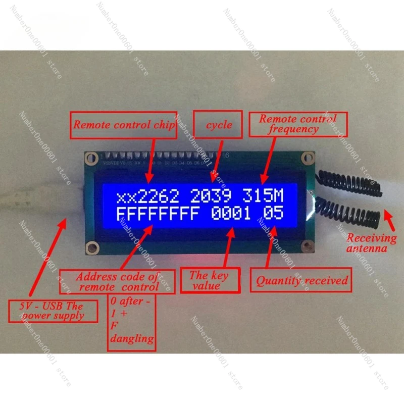 315MHZ/433MHZ Remote Control Analyzer