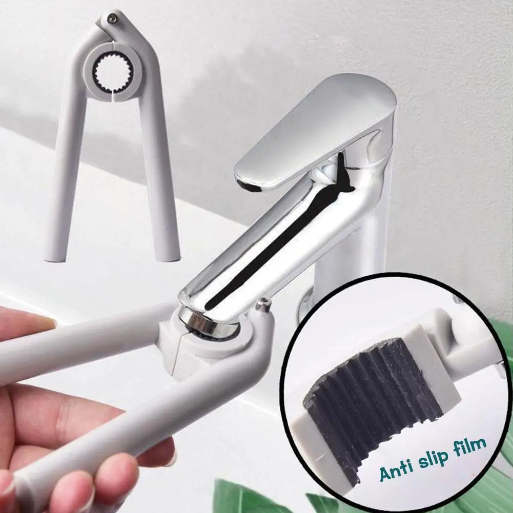 Llave para grifo, diseño de agarre antideslizante Universal, removedor de grifo, fácil de usar, suministros para grifo, aireador para cocina, baño, práctico