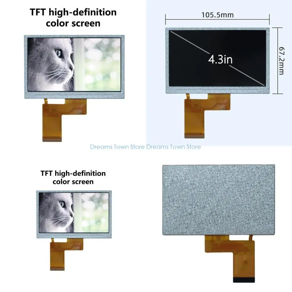 

HX6A 4.3INCH Color TFT ЖК -дисплей с цветной светодиодной подсветкой 480x272 Высокое разрешение для использования в офисе