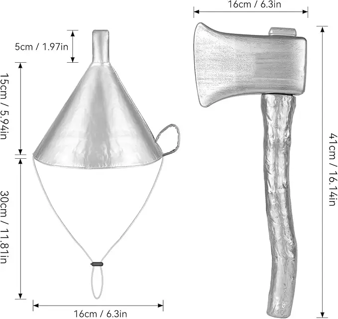Tin Man Costume Accessories Set 5