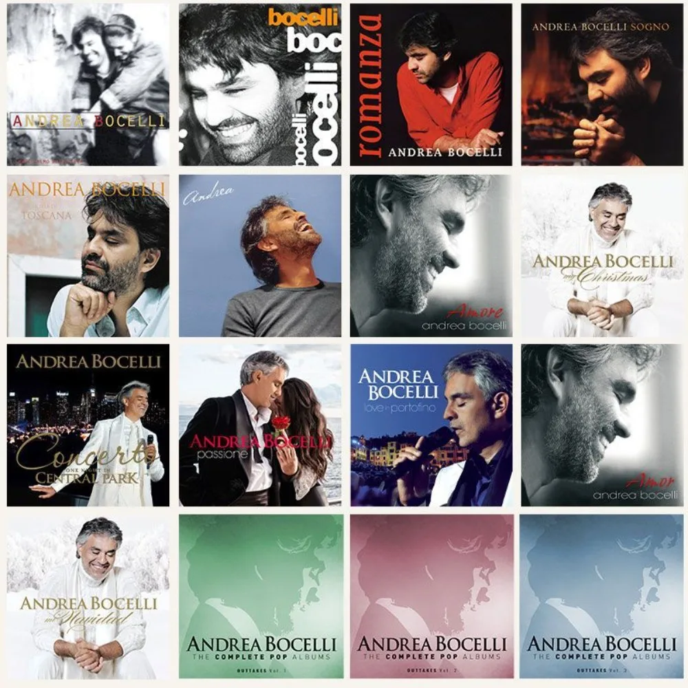 

Andrea Bocelli The Complete Pop Albums 16CD Disc Only Lossless Music CD for Fans Collection Home Car Audio