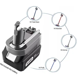 V6 Adapter for Makita for Dewalt for Milwaukee 18V Li-ion Battery Converter To for Dyson V6 SV04 DC59 Vacuum Cleaner Tools Use