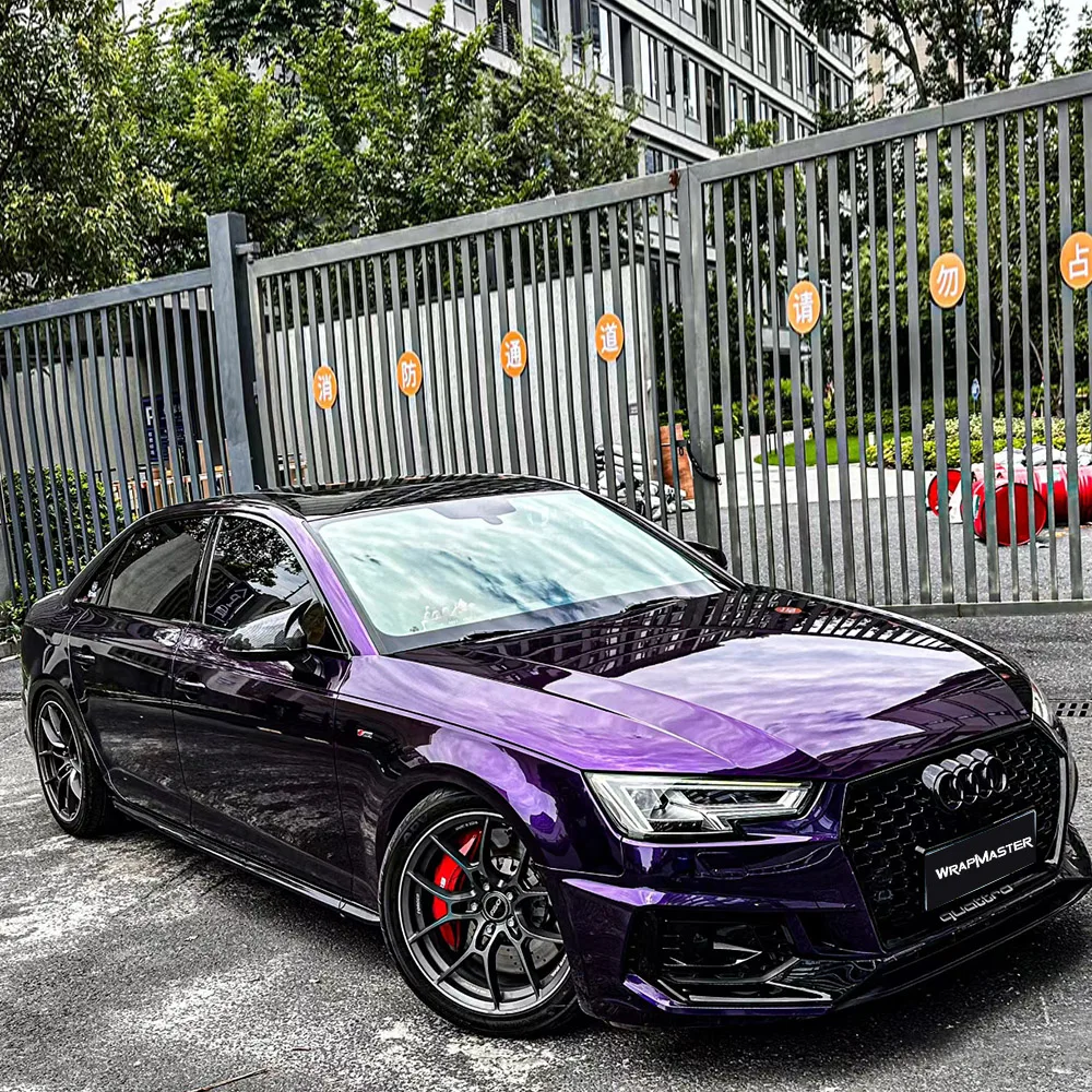 

PET Car Color Change Film Glossy Metallic Venice Purple Cost of Vehicle Color Change Film