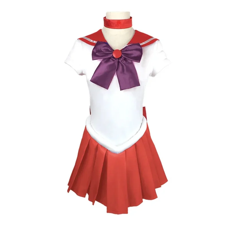 Anime Sailor Moon Cosplay Costume Tsukino Usagi Uniform Dress Outfits Cosplay Yellow Wig Halloween Carnivl Party Women Kids # 1