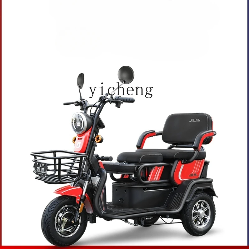 

Xl Electric Tricycle Household Small Elderly with Shed Pick-up Children Battery Car