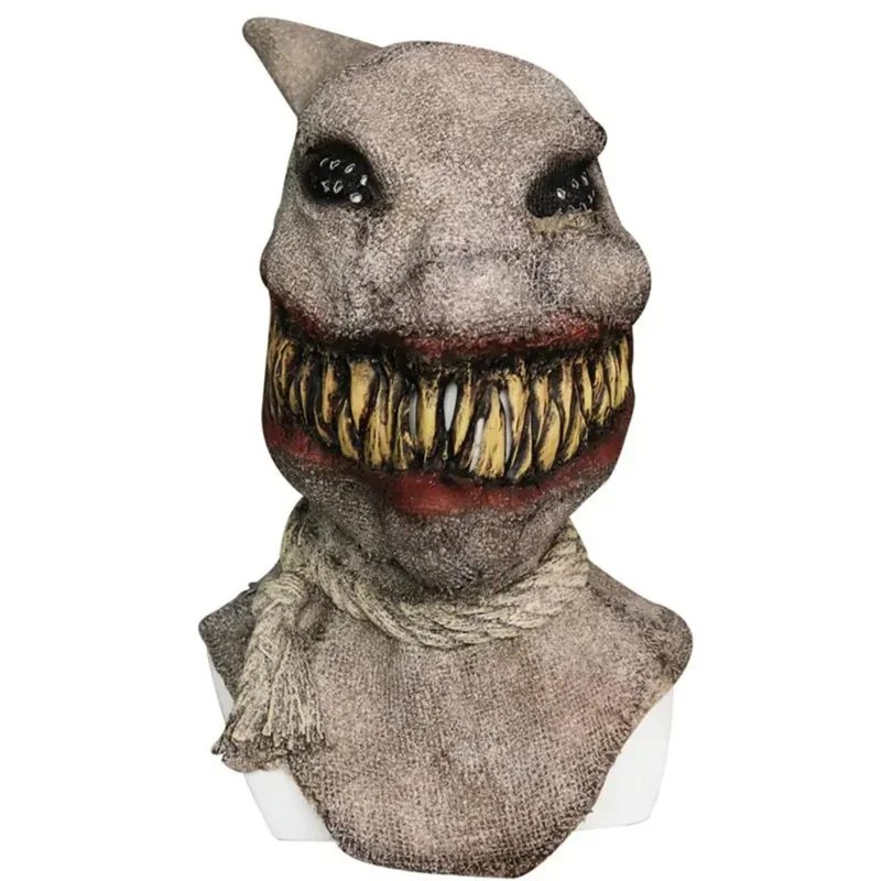 SN88 Scary Scarecrow Cosplay Fantasy Mask Adult Men Cosplay Costume Accessories Horror Scream Killer Joker Roleplay Fantasy Prop