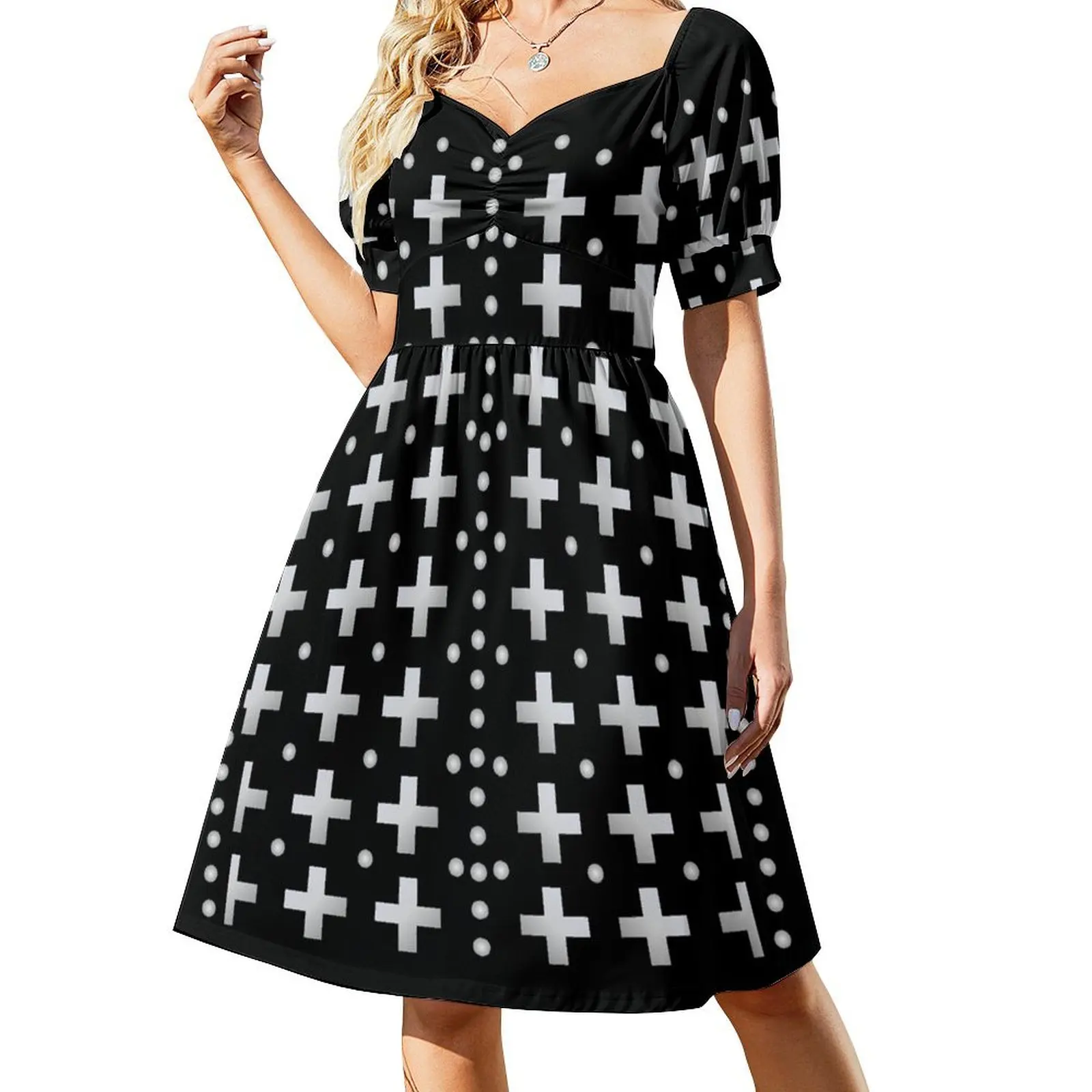 

Silver Alt Costue Short-Sleeved Dress Women's long dress Long dresses