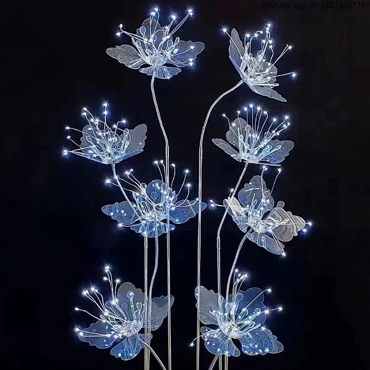 I268 Luminous Guide Crystal Flower Glowing Road Leading for Wedding Birthday Party Props