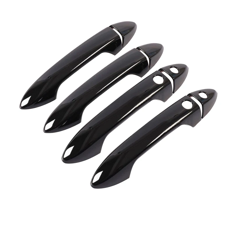 4 Set Car Exterior Parts Door Handle Moulding Cover Carbon Fiber Black for Honda Accord 9th 2013 2014 2015 2016 2017 Accessories