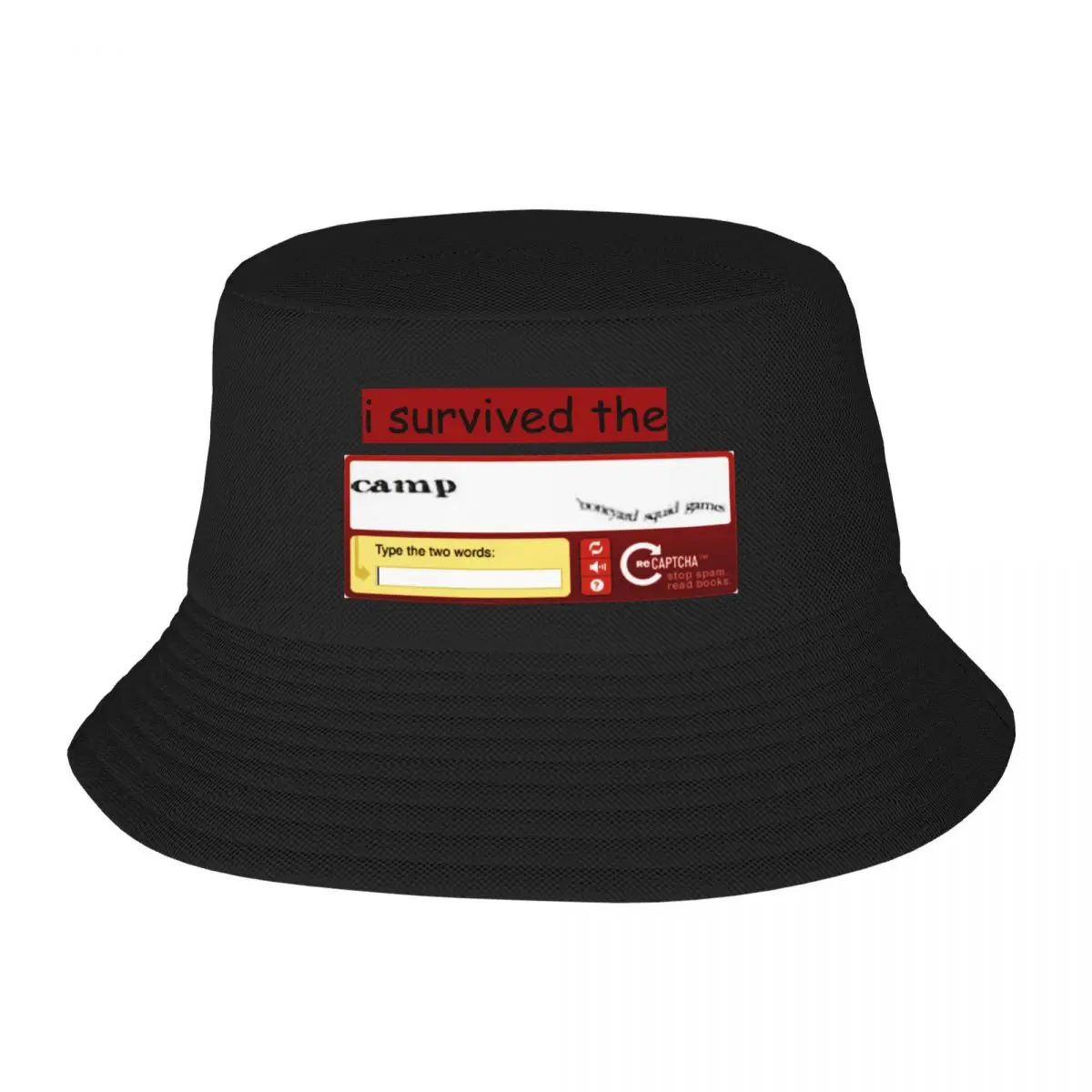 I survived Camp Boneyard Captcha Bucket Hat party Hat Designer Hat Custom Cap Mens Caps Women's