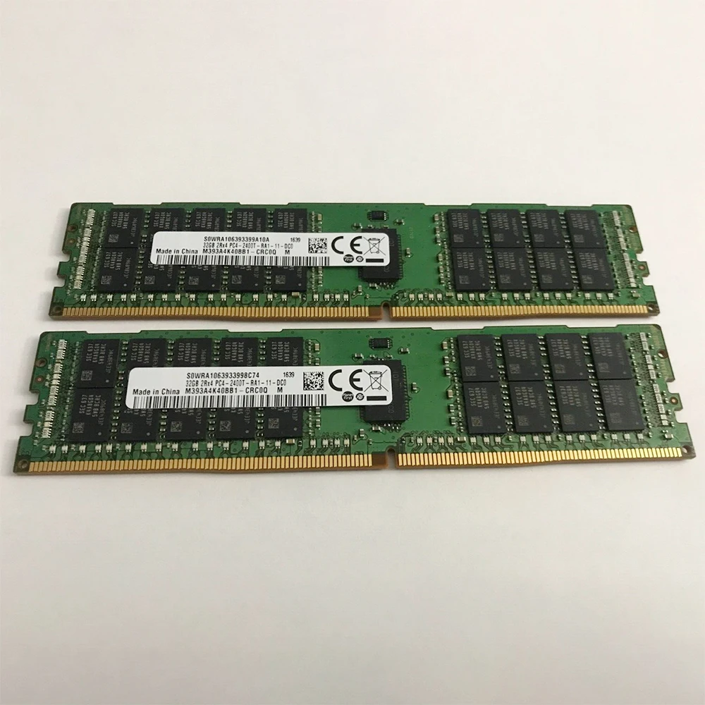 

M393A4K40BB1-CRC0Q For Samsung RAM 32GB 2Rx4 DDR4 2400 PC4-2400T-R 19200 Server Memory