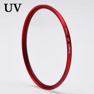 KnightX Bingkai Merah Pelindung Lensa Filter UV 49mm 52mm 55mm 58mm 62mm 67mm 72mm 77mm untuk Aksesori Fotografi Fuji Sony Canon 12 filter merah penjualan terbaik - №