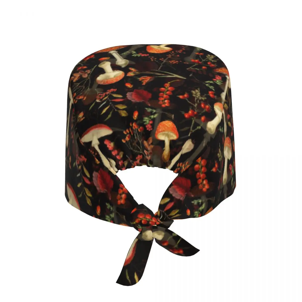 Adjustable Red Mushrooms Working Hat Women Men Vintage Hat Scrub Nursing Doctor Surgeon Cap for Nurse